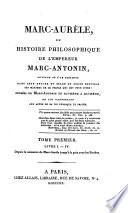 Marc-Aurèle, ou histoire philosophique de l'empereur Marc-Antonin