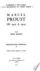 Marcel Proust de 1907 à 1914