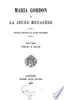 Maria Gordon ou la jeune ménagère
