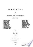 Mariages du comté de Missisquoi, 1846-1968