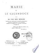 Marie et le Sacerdoce