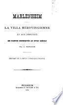 Marlenheim, la villa mérovingienne