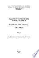 Marques d'authenticité et sigillographie