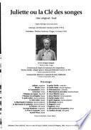 Martinů, Juliette, ou, La clé des songes