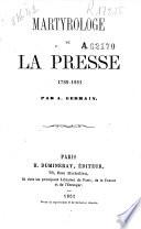 Martyrologe de la presse, 1789-1861