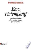 Marx l'intempestif