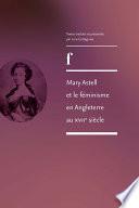 Mary Astell et le féminisme en Angleterre au XVIIe siècle