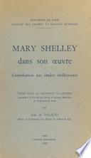 Mary Shelley dans son œuvre