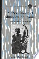 Maryse Condé et Ahmadou Kourouma