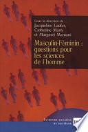 Masculin-Féminin : questions pour les sciences de l'homme