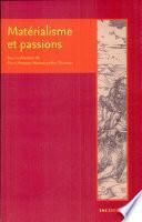 Matérialisme et passions