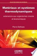 Matériaux et systèmes thermodynamiques