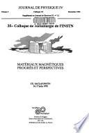 Matériaux magnétiques