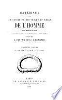 Matériaux pour l'histoire positive et philosophique de l'homme