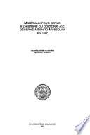 Matériaux pour servir à l'histoire du doctorat h.c. décerné à Benito Mussolini en 1937