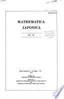 Mathematica Japonicae