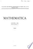 Mathematica - revue d'analyse numérique et de théorie de l'approximation