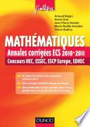 Mathématiques : Annales corrigées ECS 2010-2011