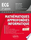 Mathématiques approfondies - Informatique - prépas ECG 2e année - Programme 2022