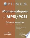 Mathématiques en MPSI/PCSI (fiches et exercices)