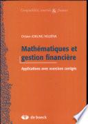 Mathématiques et gestion financière