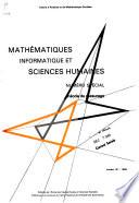 Mathématiques, informatique et sciences humaines