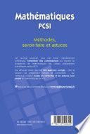 Mathématiques PCSI