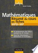 Mathématiques Résumé du cours en fiches MPSI-MP
