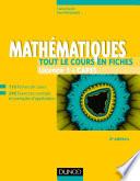 Mathématiques - Tout le cours en fiches - Licence 1 - Capes - 2e éd