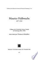 Maurice Halbwachs, 1877-1945