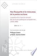 Max Rouquette et le renouveau de la poésie occitane