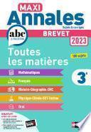 Maxi-Annales ABC du Brevet 2023 - Toutes les matières 3e : Maths - Français - Histoire-Géographie EMC (Enseignement Moral et Civique) - Physique-Chimie - SVT - Technologie - Oral - EPUB