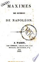 Maximes de guerre de Napoléon