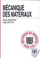 Mécanique des matériaux