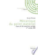 Mécanique du point matériel