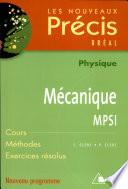 Mécanique MPSI