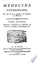 Medecine veterinaire par M. Vitet, docteur & professeur en medecine