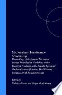 Medieval and Renaissance Scholarship