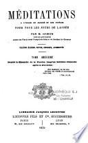 Méditations à l'usage du clergé et des fidèles pour tous les jours de l'année