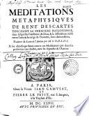 Méditations métaphysiques de René Descartes touchant la première philosophie...