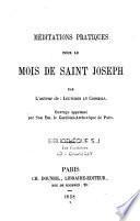 Méditations pratiques pour le mois de saint Joseph