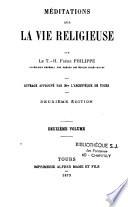 Méditations sur la vie religieuse