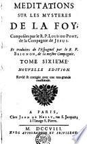 MEDITATIONS SUR LES MYSTERES DE LA FOY.