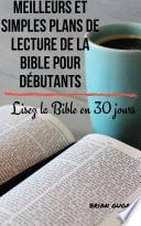 Meilleurs et simples plans de lecture de la Bible pour débutants