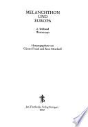 Melanchthon und Europa