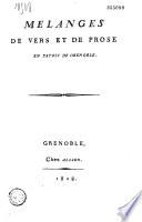 Mélange de vers et de prose en patois de Grenoble s. n. d'auteur
