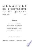 Mélanges de l'Université Saint-Joseph