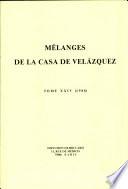 Mélanges de la Casa de Velazquez