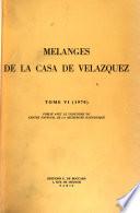 Mélanges de la Casa de Velázquez