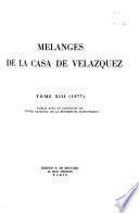 Mélanges de la Casa de Velázquez